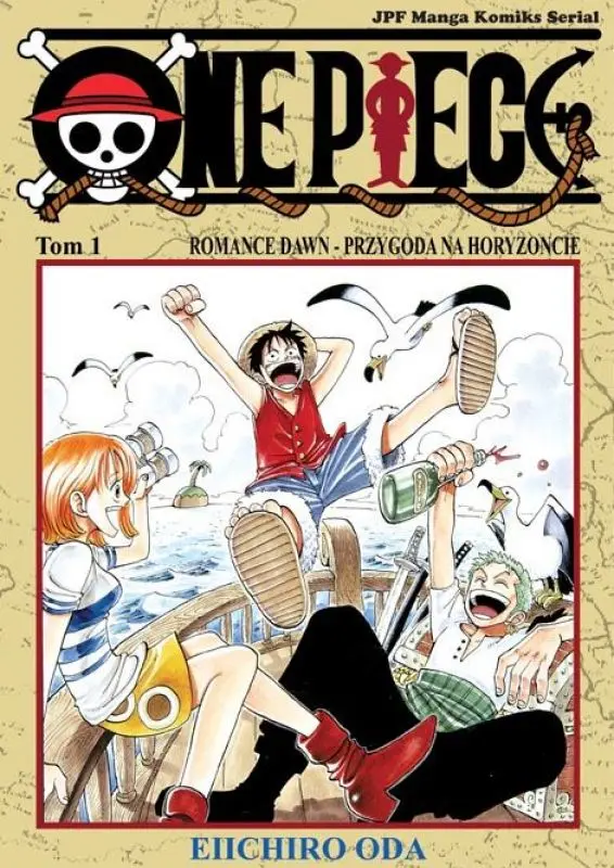 Okładka mangi pierwszy tom One Piece